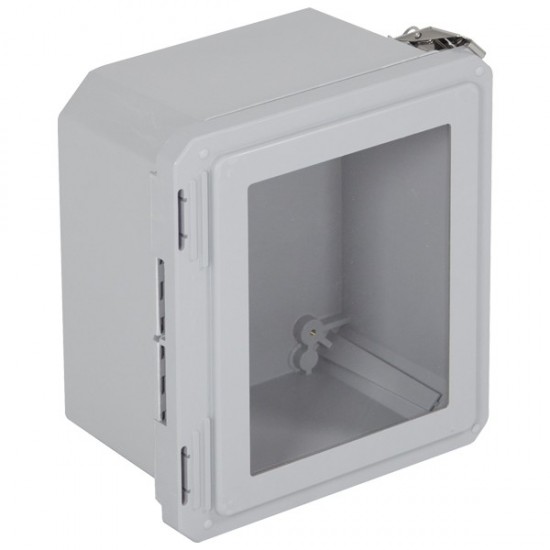 EF100806-W STI EnviroArmour Fiberglass Enclosure - 10.73" H x 8.73" W x 6.06" D - Clear Window - Non-Returnable