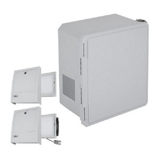 EF161408-O3 STI Fiberglass Enclosure with NEMA 3R Filter Fan w/ Filter Vent 16 x 14 x 8 Opaque - Non-Returnable EF161408-O3 STI Fiberglass Enclosure with NEMA 3R Filter Fan w/ Filter Vent 16 x 14 x 8 Opaque - Non-Returnable
