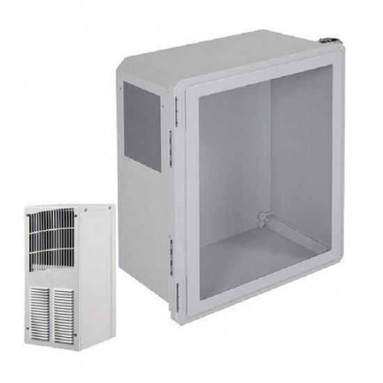 EF181610-W2 STI Fiberglass Enclosure with A/C and Heat 18 x 16 x 10 with Window - Non-Returnable EF181610-W2 STI Fiberglass Enclosure with A/C and Heat 18 x 16 x 10 with Window - Non-Returnable