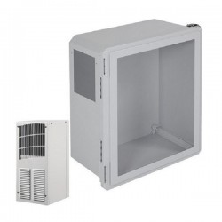 EF201610-W1 STI Fibgerglass Enclosure with Air Conditioner 20 x 16 x 10 with Window - Non-Returnable EF201610-W1 STI Fibgerglass Enclosure with Air Conditioner 20 x 16 x 10 with Window - Non-Returnable