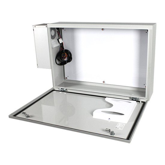 EM243608A1 STI UL Listed 24" H x 36" W x 8" D Metal Electrical Enclosure with AC/Heater - No Window