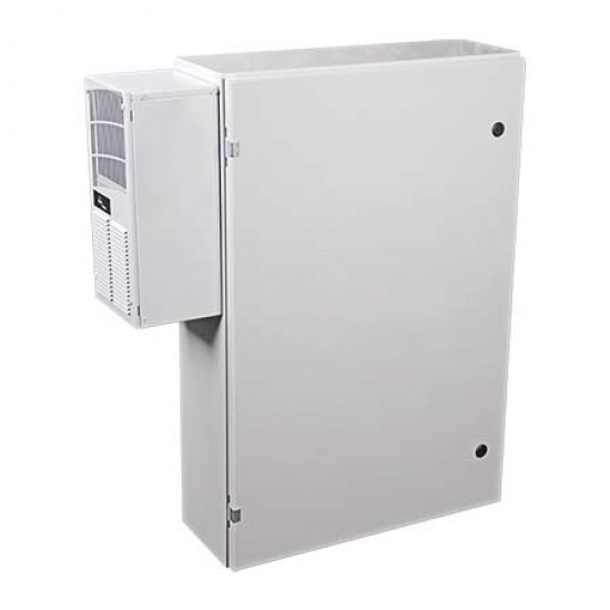 EM362408A STI UL Listed 36" H x 24" W x 8" D Metal Electrical Enclosure with AC/Heater - No Window