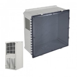 EP242410-T2 STI Poycarbonate Enclosure with A/C and Heat 24 x 24 x 10 Tinted - Non-Returnable