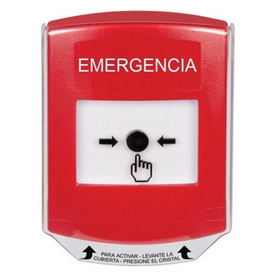 GLR021EM-ES STI Red Indoor Only Shield Key-to-Reset Push Button with EMERGENCY Label Spanish GLR021EM-ES STI Red Indoor Only Shield Key-to-Reset Push Button with EMERGENCY Label Spanish