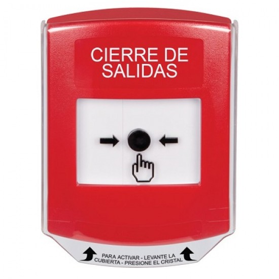 GLR021LD-ES STI Red Indoor Only Shield Key-to-Reset Push Button with LOCKDOWN Label Spanish GLR021LD-ES STI Red Indoor Only Shield Key-to-Reset Push Button with LOCKDOWN Label Spanish