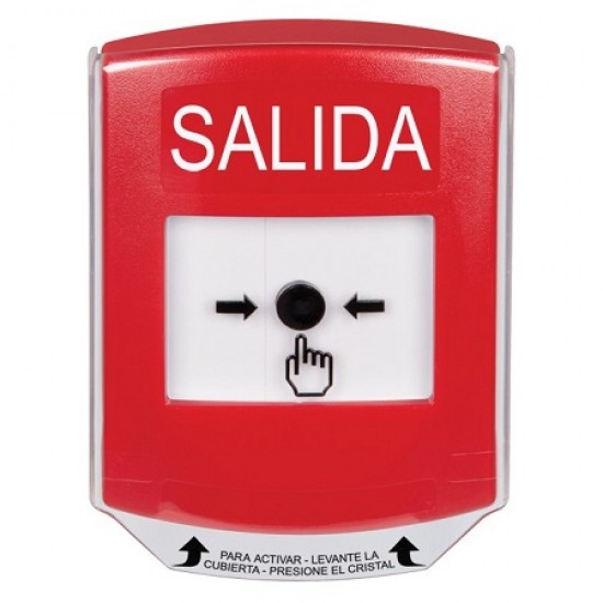 GLR021XT-ES STI Red Indoor Only Shield Key-to-Reset Push Button with EXIT Label Spanish GLR021XT-ES STI Red Indoor Only Shield Key-to-Reset Push Button with EXIT Label Spanish