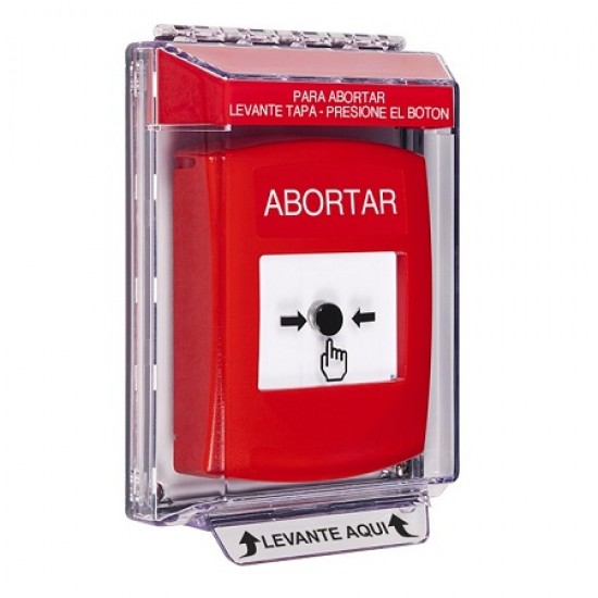 GLR031AB-ES STI Red Indoor/Outdoor Low Profile Flush Mount Key-to-Reset Push Button with ABORT Label Spanish GLR031AB-ES STI Red Indoor/Outdoor Low Profile Flush Mount Key-to-Reset Push Button with ABORT Label Spanish
