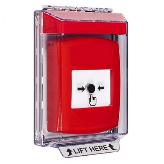 GLR041NT-EN STI Red Indoor/Outdoor Low Profile Flush Mount w/ Sound Key-to-Reset Push Button with No Text Label English GLR041NT-EN STI Red Indoor/Outdoor Low Profile Flush Mount w/ Sound Key-to-Reset Push Button with No Text Label English