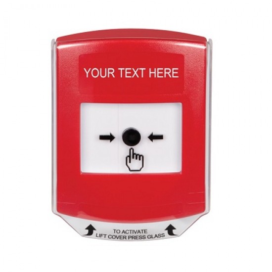 GLR0A1ZA-EN STI Red Indoor Only Shield w/ Sound Key-to-Reset Push Button with Non-Returnable Custom Text Label English GLR0A1ZA-EN STI Red Indoor Only Shield w/ Sound Key-to-Reset Push Button with Non-Returnable Custom Text Label English