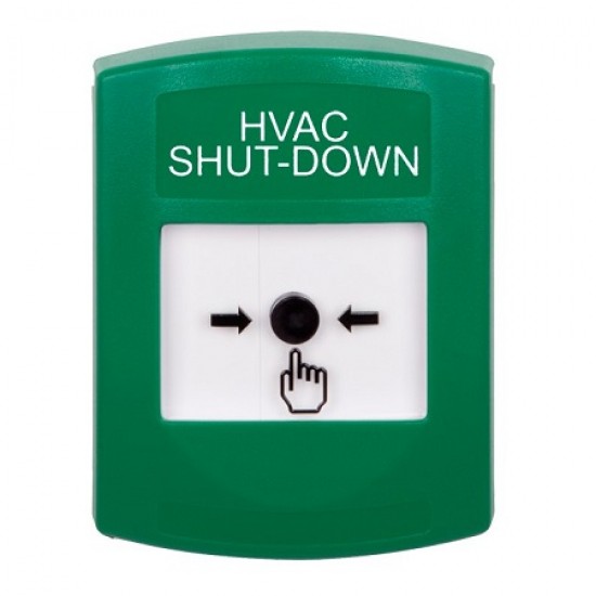 GLR101HV-EN STI Green Indoor Only No Cover Key-to-Reset Push Button with HVAC SHUT-DOWN Label English GLR101HV-EN STI Green Indoor Only No Cover Key-to-Reset Push Button with HVAC SHUT-DOWN Label English