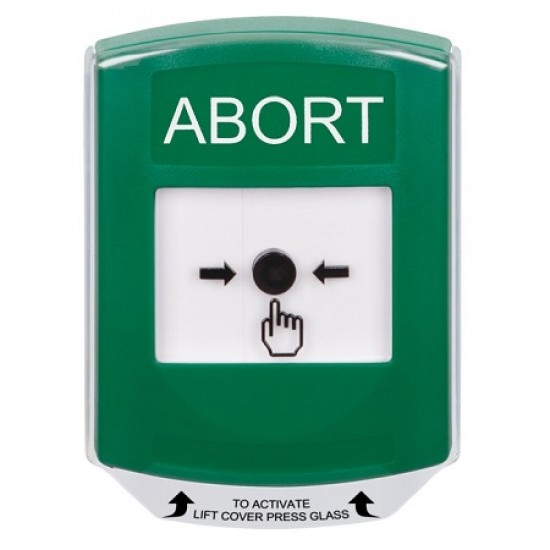 GLR121AB-EN STI Green Indoor Only Shield Key-to-Reset Push Button with ABORT Label English GLR121AB-EN STI Green Indoor Only Shield Key-to-Reset Push Button with ABORT Label English