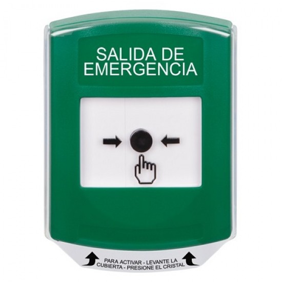 GLR121EX-ES STI Green Indoor Only Shield Key-to-Reset Push Button with EMERGENCY EXIT Label Spanish GLR121EX-ES STI Green Indoor Only Shield Key-to-Reset Push Button with EMERGENCY EXIT Label Spanish