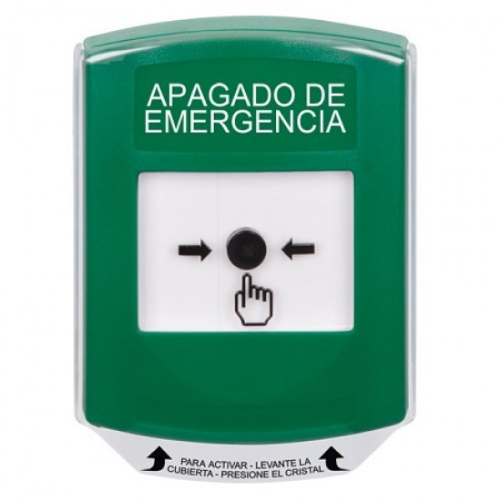 GLR121PO-ES STI Green Indoor Only Shield Key-to-Reset Push Button with EMERGENCY POWER OFF Label Spanish GLR121PO-ES STI Green Indoor Only Shield Key-to-Reset Push Button with EMERGENCY POWER OFF Label Spanish