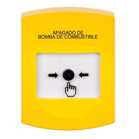 GLR201PS-ES STI Yellow Indoor Only No Cover Key-to-Reset Push Button with FUEL PUMP SHUT-DOWN Label Spanish GLR201PS-ES STI Yellow Indoor Only No Cover Key-to-Reset Push Button with FUEL PUMP SHUT-DOWN Label Spanish