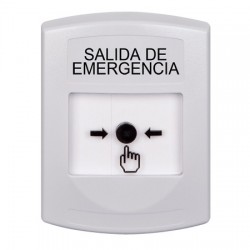 GLR301EX-ES STI White Indoor Only No Cover Key-to-Reset Push Button with EMERGENCY EXIT Label Spanish GLR301EX-ES STI White Indoor Only No Cover Key-to-Reset Push Button with EMERGENCY EXIT Label Spanish
