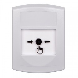 GLR301NT-EN STI White Indoor Only No Cover Key-to-Reset Push Button with No Text Label English