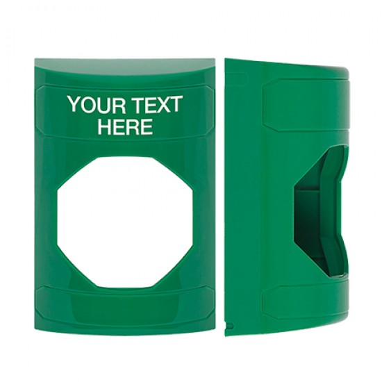 KIT-M10271-GZA STI Unnotched Replacement Shell with Non-Returnable Custom Text Label English - Green