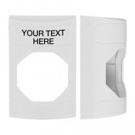 KIT-M10271-WZA STI Unnotched Replacement Shell with Non-Returnable Custom Text Label English - White