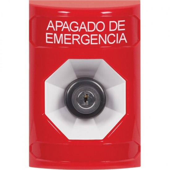 SS2003PO-ES STI Red No Cover Key-to-Activate Stopper Station with EMERGENCY POWER OFF Label Spanish SS2003PO-ES STI Red No Cover Key-to-Activate Stopper Station with EMERGENCY POWER OFF Label Spanish