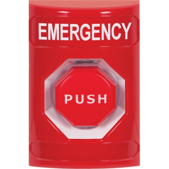 SS2005EM-EN STI Red No Cover Momentary (Illuminated) Stopper Station with EMERGENCY Label English SS2005EM-EN STI Red No Cover Momentary (Illuminated) Stopper Station with EMERGENCY Label English