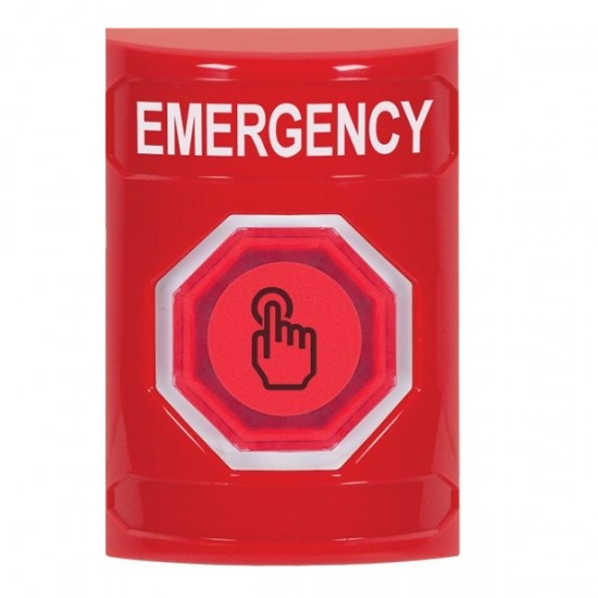 SS2006EM-EN STI Red No Cover Momentary (Illuminated) with Red Lens Stopper Station with EMERGENCY Label English SS2006EM-EN STI Red No Cover Momentary (Illuminated) with Red Lens Stopper Station with EMERGENCY Label English