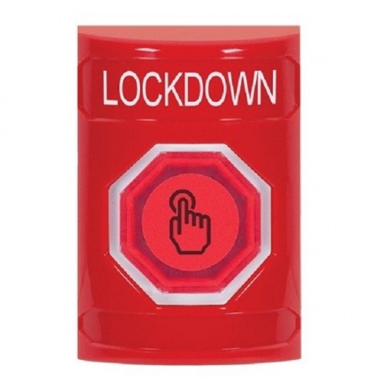 SS2007LD-EN STI Red No Cover Weather Resistant Momentary Stopper Station w/ LOCKDOWN Label SS2007LD-EN STI Red No Cover Weather Resistant Momentary Stopper Station w/ LOCKDOWN Label