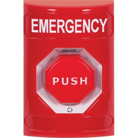 SS2009EM-EN STI Red No Cover Turn-to-Reset (Illuminated) Stopper Station with EMERGENCY Label English SS2009EM-EN STI Red No Cover Turn-to-Reset (Illuminated) Stopper Station with EMERGENCY Label English