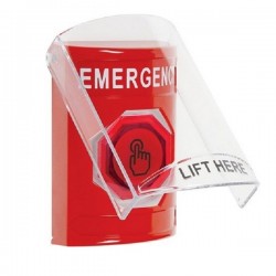 SS2027EM-EN STI Red Indoor Flush/Surface Weather Resistant Momentary Stopper Station w/ EMERGENCY Label SS2027EM-EN STI Red Indoor Flush/Surface Weather Resistant Momentary Stopper Station w/ EMERGENCY Label