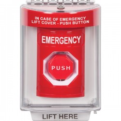 SS2032EM-EN STI Red Indoor/Outdoor Flush Key-to-Reset (Illuminated) Stopper Station with EMERGENCY Label English SS2032EM-EN STI Red Indoor/Outdoor Flush Key-to-Reset (Illuminated) Stopper Station with EMERGENCY Label English