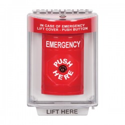 SS2040EM-EN STI Red Indoor/Outdoor Flush w/ Horn Key-to-Reset Stopper Station with EMERGENCY Label English SS2040EM-EN STI Red Indoor/Outdoor Flush w/ Horn Key-to-Reset Stopper Station with EMERGENCY Label English