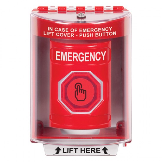 SS2086EM-EN STI Red Indoor/Outdoor Surface w/ Horn Momentary (Illuminated) Stopper Station w/ EMERGENCY Label SS2086EM-EN STI Red Indoor/Outdoor Surface w/ Horn Momentary (Illuminated) Stopper Station w/ EMERGENCY Label