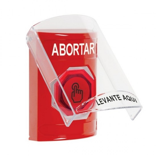 SS20A6AB-ES STI Red Indoor Flush/Surface w/ Horn Momentary (Illuminated) Stopper Station w/ ABORT Spanish