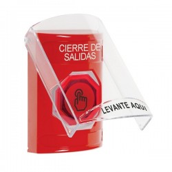 SS20A6LD-ES STI Red Indoor Flush/Surface w/ Horn Momentary (Illuminated) Stopper Station w/ LOCKDOWN Spanish