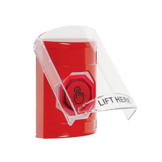 SS20A6NT-EN STI Red Indoor Flush/Surface w/ Horn Momentary (Illuminated) Stopper Station w/ No Text