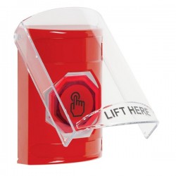 SS20A7NT-EN STI Red Indoor Flush/Surface w/ Horn Weather Resistant Momentary Stopper Station w/ No Text