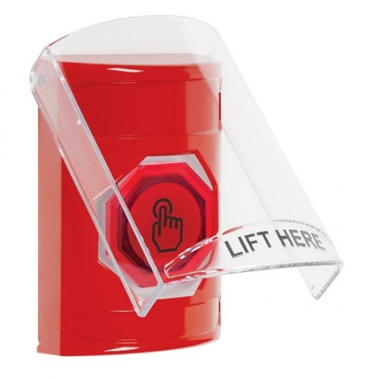 SS20A7NT-EN STI Red Indoor Flush/Surface w/ Horn Weather Resistant Momentary Stopper Station w/ No Text