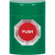 SS2101NT-EN STI Green No Cover Turn-to-Reset Stopper Station with No Text Label English