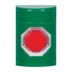 SS2102NT-EN STI Green No Cover Key-to-Reset (Illuminated) Stopper Station with No Text Label English