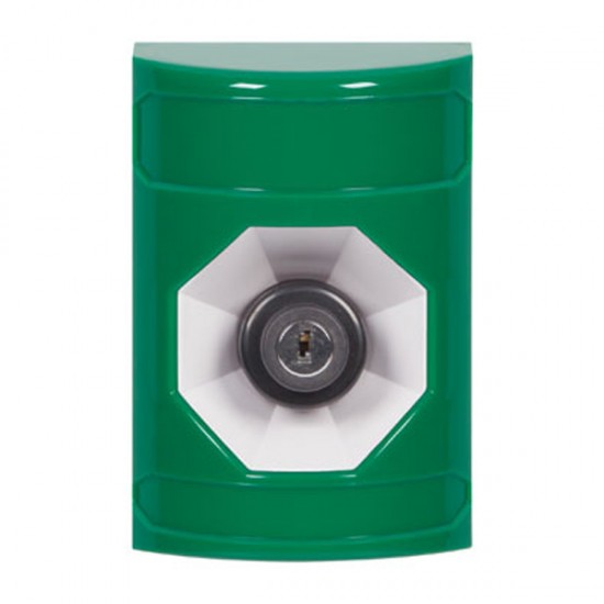 SS2103NT-EN STI Green No Cover Key-to-Activate Stopper Station with No Text Label English