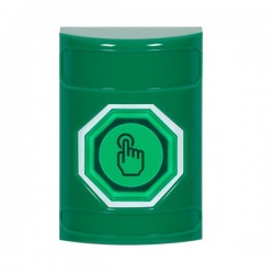 SS2107NT-ES STI Green No Cover Weather Resistant Momentary Stopper Station w/ No Text Spanish