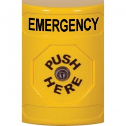 SS2200EM-EN STI Yellow No Cover Key-to-Reset Stopper Station with EMERGENCY Label English SS2200EM-EN STI Yellow No Cover Key-to-Reset Stopper Station with EMERGENCY Label English