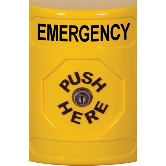 SS2200EM-EN STI Yellow No Cover Key-to-Reset Stopper Station with EMERGENCY Label English SS2200EM-EN STI Yellow No Cover Key-to-Reset Stopper Station with EMERGENCY Label English