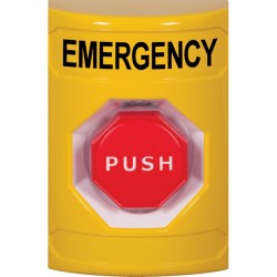 SS2202EM-EN STI Yellow No Cover Key-to-Reset (Illuminated) Stopper Station with EMERGENCY Label English SS2202EM-EN STI Yellow No Cover Key-to-Reset (Illuminated) Stopper Station with EMERGENCY Label English