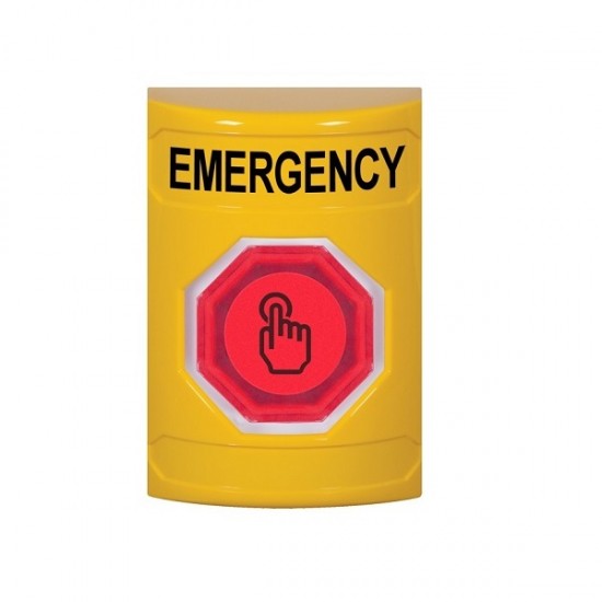 SS2206EM-EN STI Yellow No Cover Momentary (Illuminated) with Red Lens Stopper Station with EMERGENCY Label English SS2206EM-EN STI Yellow No Cover Momentary (Illuminated) with Red Lens Stopper Station with EMERGENCY Label English