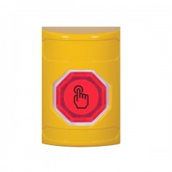 SS2207NT-EN STI Yellow No Cover Weather Resistant Momentary Stopper Station w/ No Text