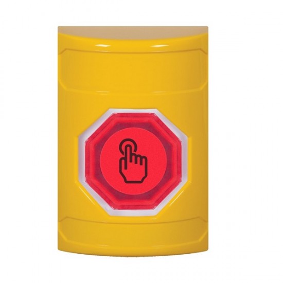 SS2207NT-ES STI Yellow No Cover Weather Resistant Momentary Stopper Station w/ No Text Spanish