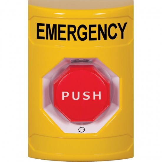 SS2209EM-EN STI Yellow No Cover Turn-to-Reset (Illuminated) Stopper Station with EMERGENCY Label English SS2209EM-EN STI Yellow No Cover Turn-to-Reset (Illuminated) Stopper Station with EMERGENCY Label English