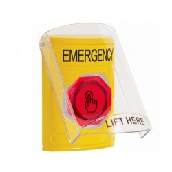 SS2226EM-EN STI Yellow Indoor Flush/Surface Momentary (Illuminated) Stopper Station w/ EMERGENCY Label SS2226EM-EN STI Yellow Indoor Flush/Surface Momentary (Illuminated) Stopper Station w/ EMERGENCY Label