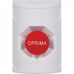 SS2231NT-ES STI Yellow Indoor/Outdoor Flush Turn-to-Reset Stopper Station with No Text Label Spanish