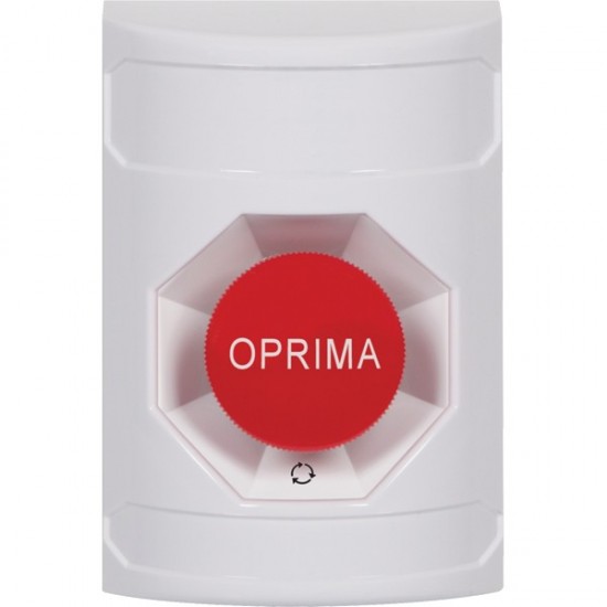 SS2231NT-ES STI Yellow Indoor/Outdoor Flush Turn-to-Reset Stopper Station with No Text Label Spanish